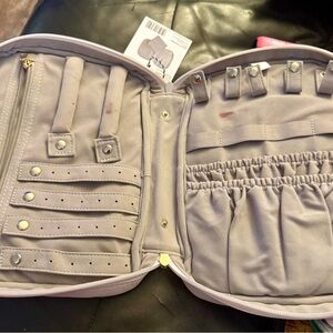 Elegant Gray Jewelry Organizer Bag